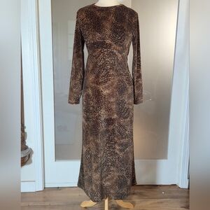 Jones New York Sport - Animal Print Long Sleeve Dress